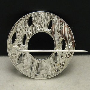 A000012 STERLING SILVER Brooch 925 Circle image 2