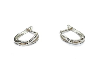 Stylish Sterling Silver Earrings Genuine Solid Hallmarked 925