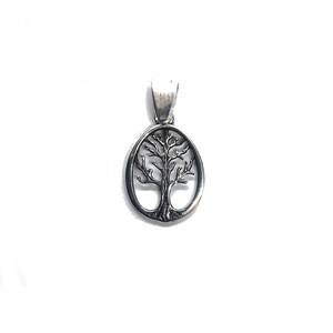 Sterling Silver Pendant Charm Tree Of Life Solid Hallmarked 925