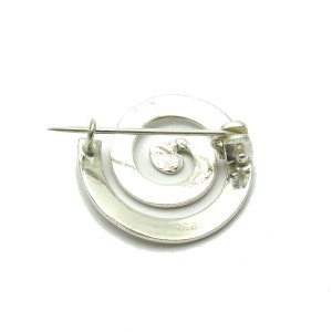 A000115 Sterling Silver Brooch 925 Spiral image 2