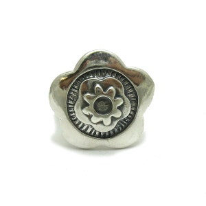 R001690 Anillo de Plata de Ley 925 Flor