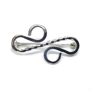 925 SILBER Brosche A000115 spiral