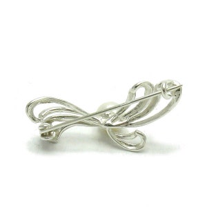 A000037 STERLING SILVER Brooch Solid 925 Flower image 2