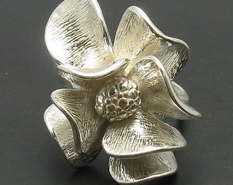 925 SILBER RING R000677  Blume