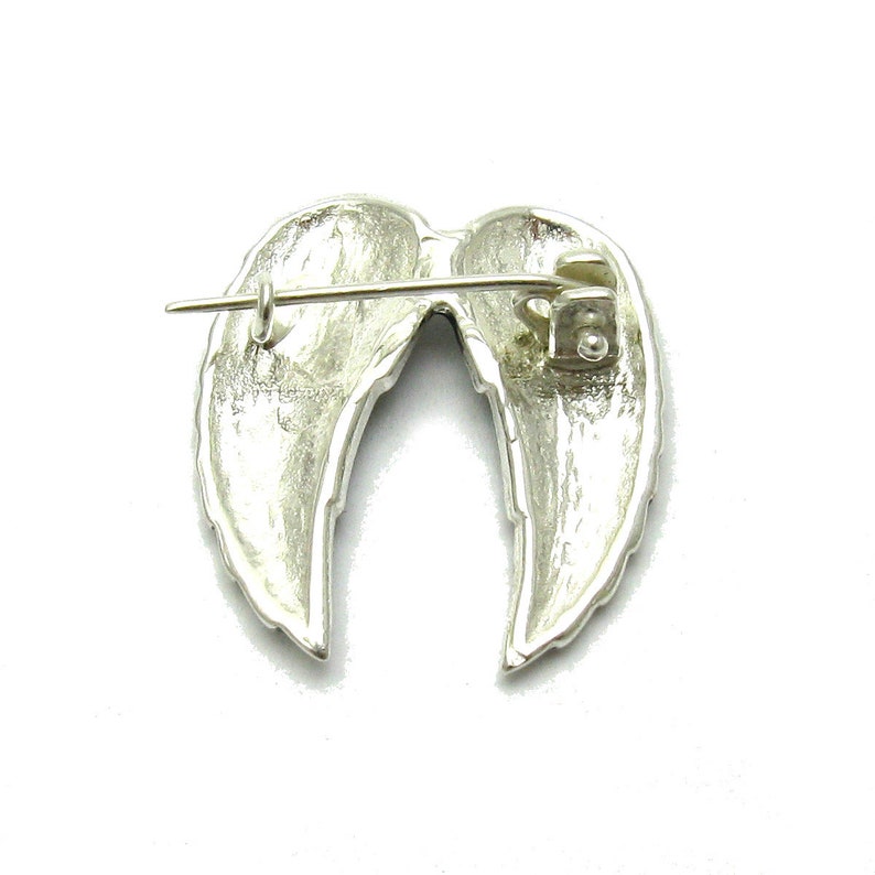 A000098 Broche Argent Massif 925 ailes d'ange image 2