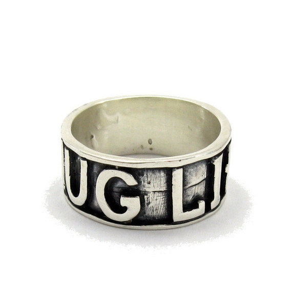 Sterling silber spinner ring solid 925 This too shall pass R001874 Empress