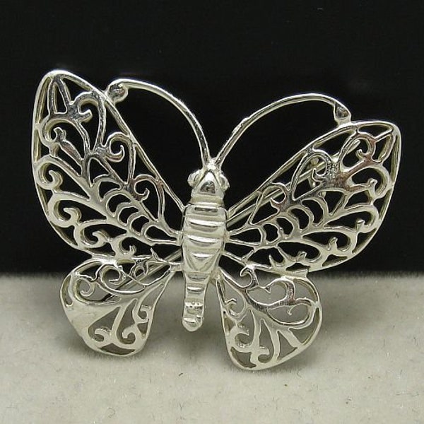 A000016 Broche Argent Massif 925 papillon