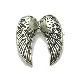 A000098 Broche Argent Massif 925 ailes d'ange image 1