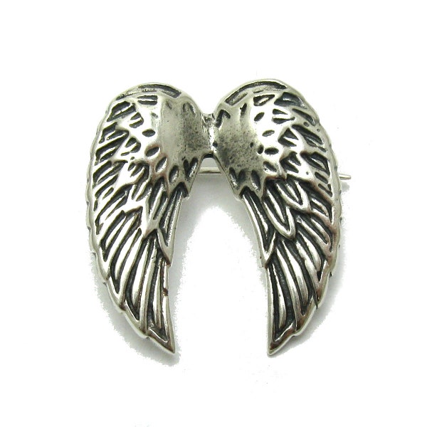 A000098 Broche Argent Massif 925 ailes d'ange