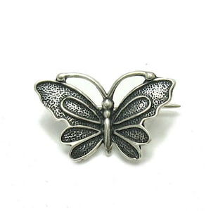 Sterling Silver Brooch Butterfly Stamped 925 Nickel Free