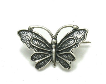 Sterling Zilveren Broche Butterfly Solid Stamped 925 Nikkelvrij