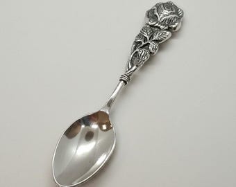 Sterling silver baby spoon solid hallmarked 925 nickel free