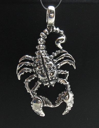 Porte-clés Argent Métal Pendentif Scorpion - Signe Du Zodiaque - Neuf Avec étiquettes - Unisexe