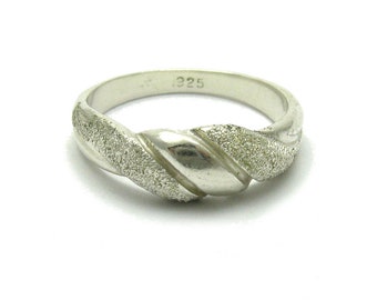 R001610 Sterling Silver Ring Laser Finished 925