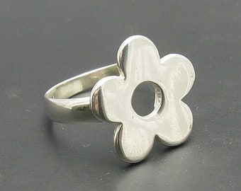 925 SILBER RING R000475  Blume