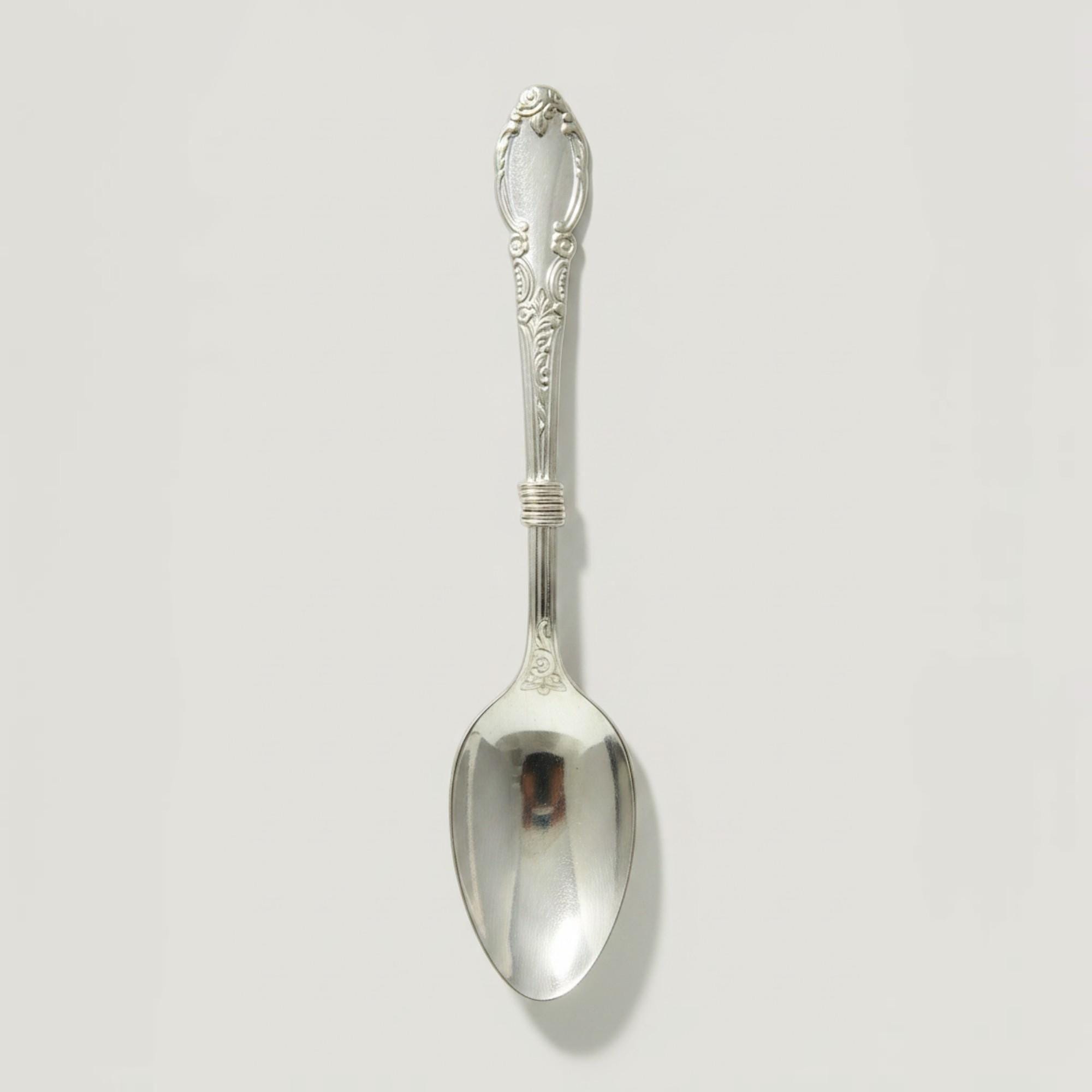 Sterling Silver Spoon, Vintage Teaspoon, Ornate Coffee Spoon