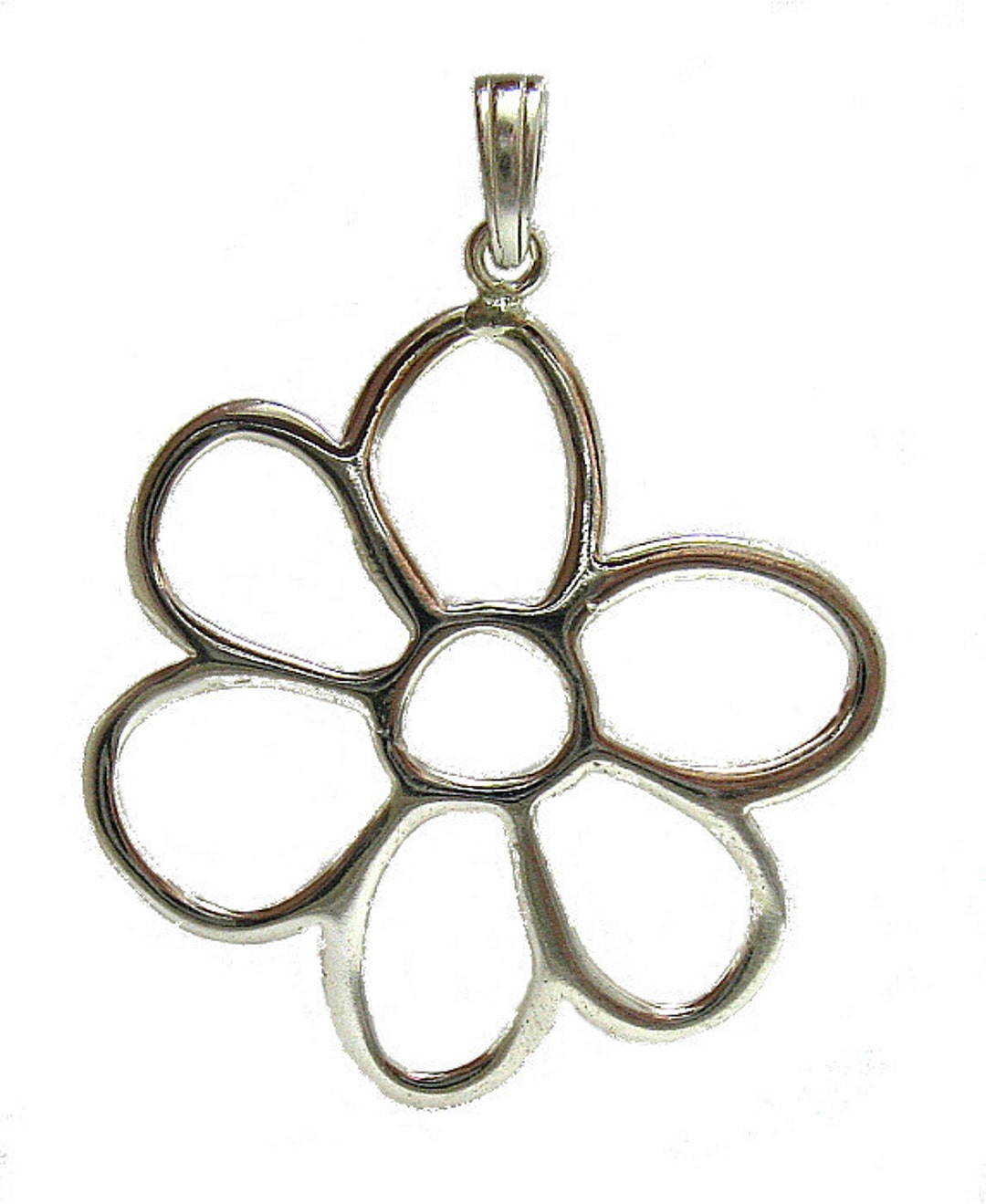 PE000887 Sterling Silver Pendant Solid 925 Flower - Etsy