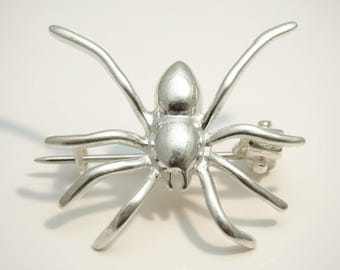 Sterling Silver Brooch Spider Stamped 925 Nickel Free