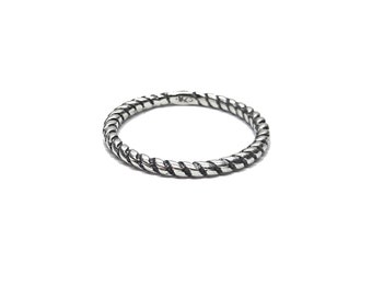 Sterling Silver Stackable Ring 1.8mm Band Genuine Hallmarked 925