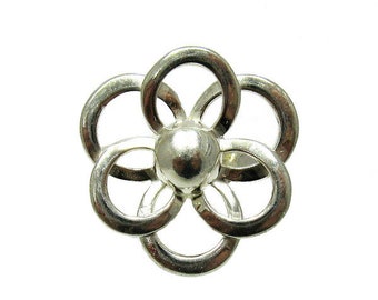 Sterling Silver Ring Flower Solid Genuine Hallmarked 925 Nickel Free