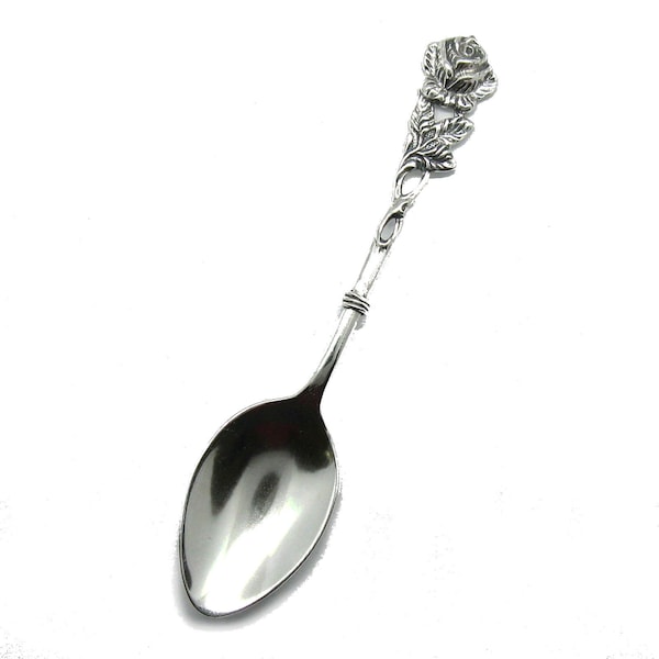 S000007 Sterling silver baby spoon solid hallmarked 925