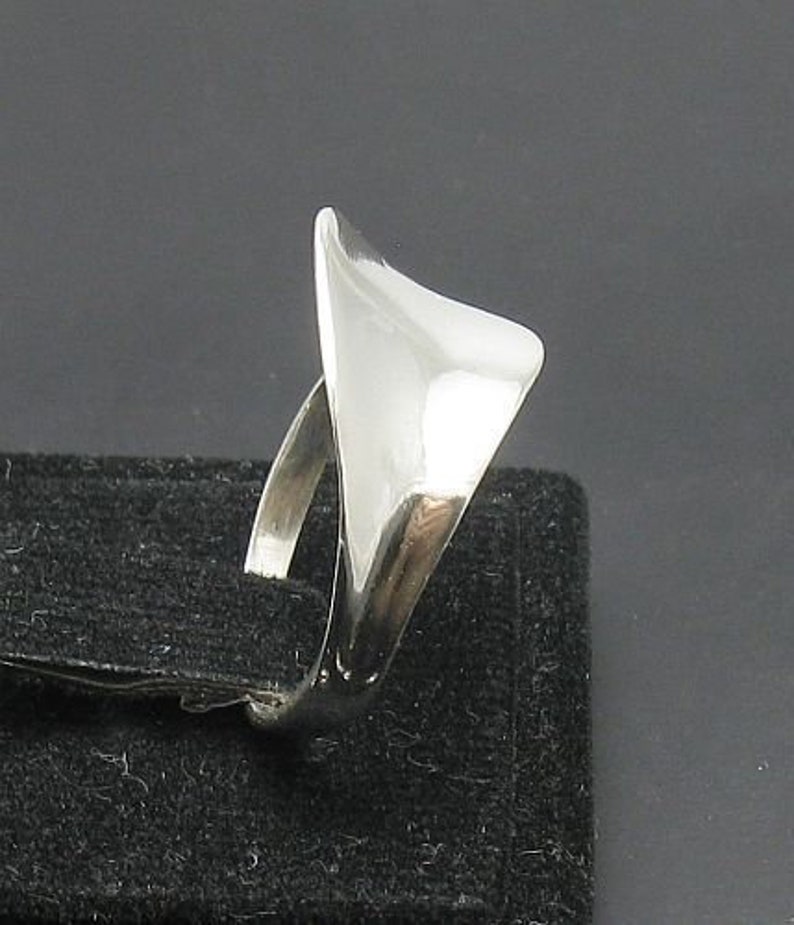 R000100 Plain STERLING SILVER Ring Solid 925 image 3