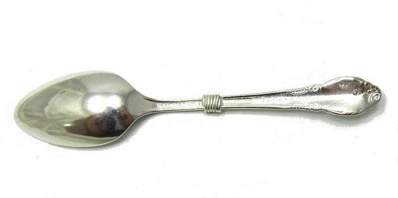 Sterling Silver Spoon, Vintage Teaspoon, Ornate Coffee Spoon