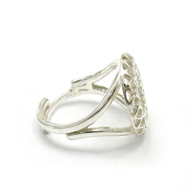 Empress Handmade Sterling Silver Ring – Solid 925 Hallmarked – Nickel Free – Women's Statement Ring – Made In Bulgaria