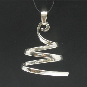 PE000363 Sterling silver pendant   925 spiral quality