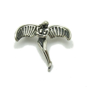 A000100 Sterling Silver Brooch 925 angel image 1