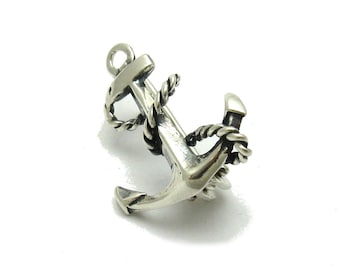 A000106 STERLING SILVER Brooch Solid 925 Anchor