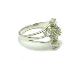 925 Sterling Silver Solid Designer 6mm E 7mm Anello