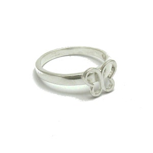 R001746 Bague Argent Massif 925 Papillon image 2