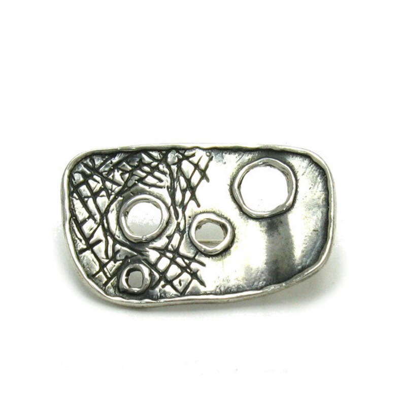 A000033 STERLING SILVER Brooch 925 Extravagant image 1