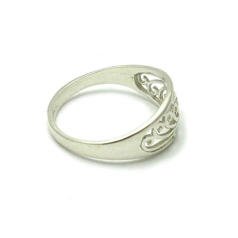 R001512 Stylish STERLING SILVER Ring Solid 925 image 2