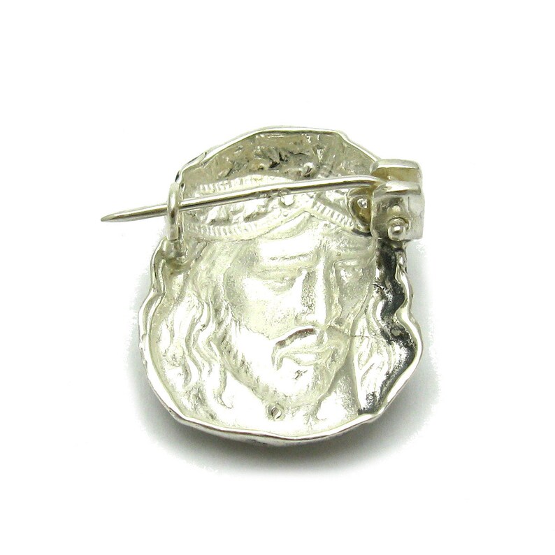 A000073 Broche Argent Massif 925 Jesus image 2