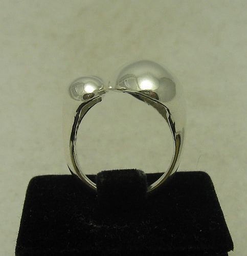 Anello Trifoglio In Argento Sterling Con Gemma 925 Punzonato Taglia M - Foto 10