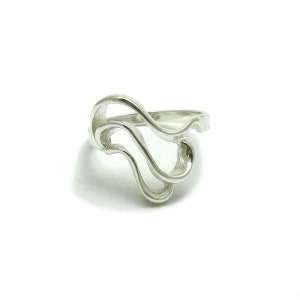 R001668 Stylish sterling silver ring solid 925