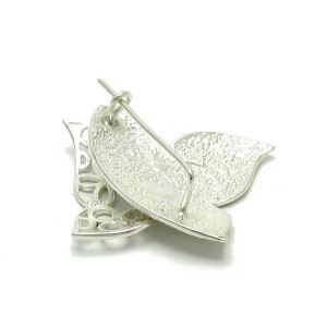 A000032 STERLING SILVER Brooch Solid 925 Butterfly image 2