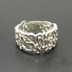 Sterling Silver Ring Figures Solid Genuine Hallmarked 925