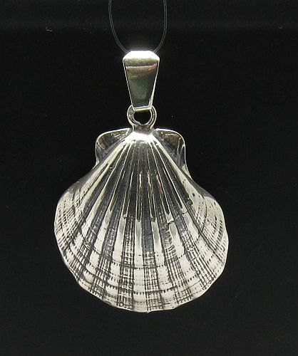 PE000416 Sterling silver pendant Shell Solid 925
