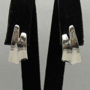 E00029 Boucles d'Oreille Argent 925 méandre image 1