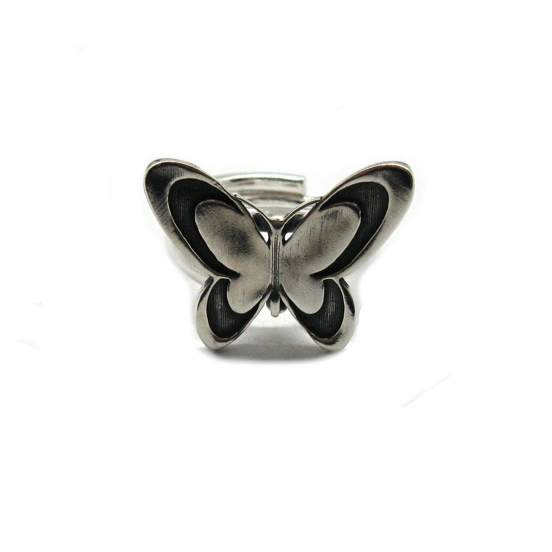 Anello Da Dito Del Piede A Farfalla In Argento Sterling .925, Misura Regolabile, Fatto A Mano Negli USA
