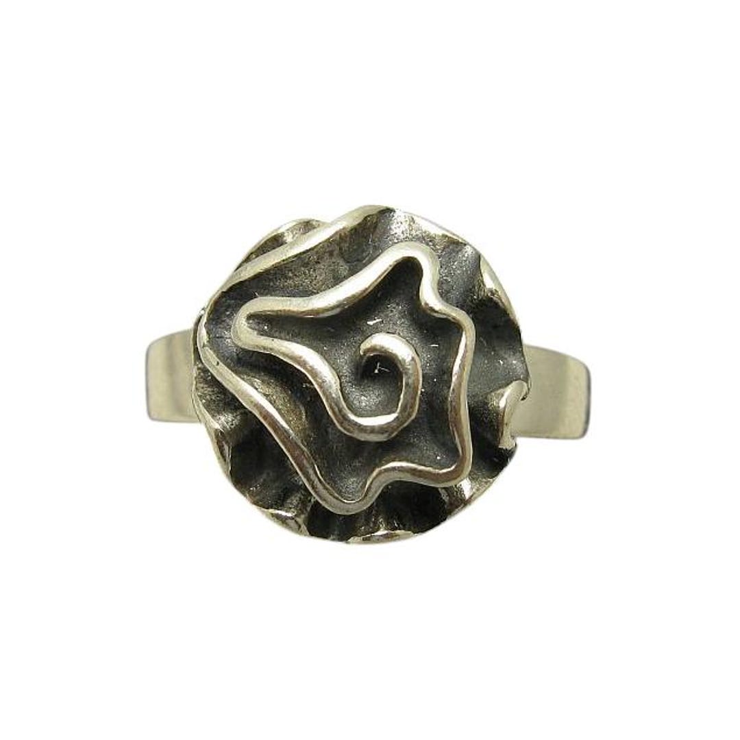 Anello In Argento Sterling 925 Massiccio – Fatto A Mano – Regolabile – Unisex – Artigianato Indiano