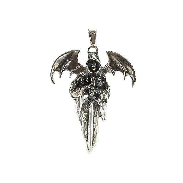 スターリングシルバー ゴシックペンダント デスソリッド ホールマーク