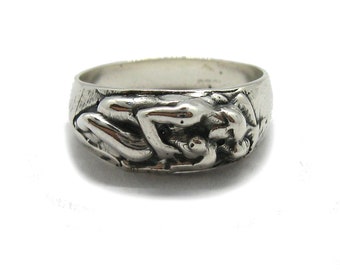 Echte R001826 sterling silver ring solide hallmarked 925 Lovers