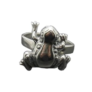 Sterling Silver Ring Frog Solid Stamped 925 Nickel Free