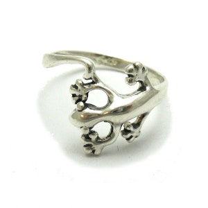 Sterling Silver Gecko Ring | Lizard Animal Ring Stamped 925 Nickel Free
