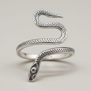 Sterling Silver Snake Wrap Ring