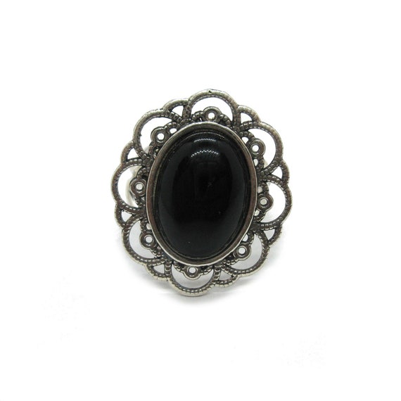 SILVER925 ONYX DESIGN RING/シルバー/リング